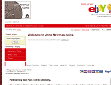 Tablet Screenshot of johnnewmancoins.com